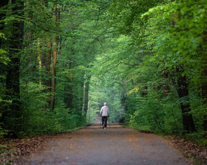 Nordic Walking met blotevoetschoenen 