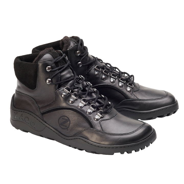 TERRAQ Black Winter Waterproof - ZAQQ Barfußschuhe