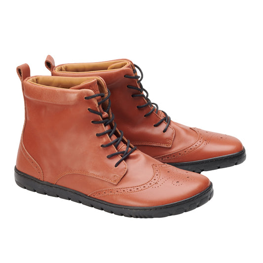 Quintic brogue cognac