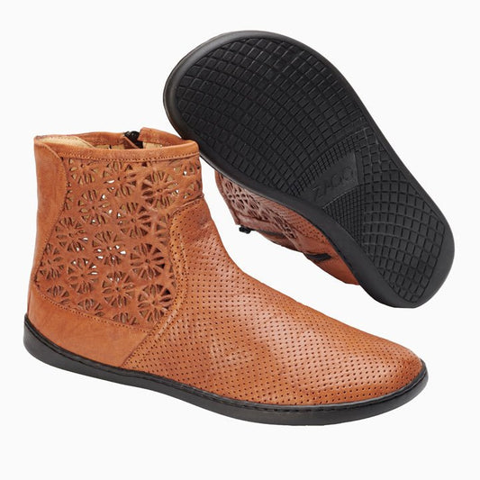 QYLIE Cognac - ZAQQ Barfußschuhe