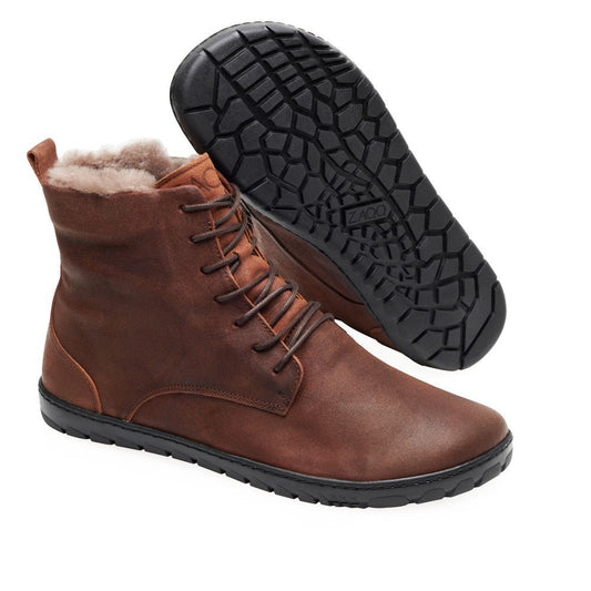 QUINTIC Winter Velours Brown Waterproof - ZAQQ Barfußschuhe