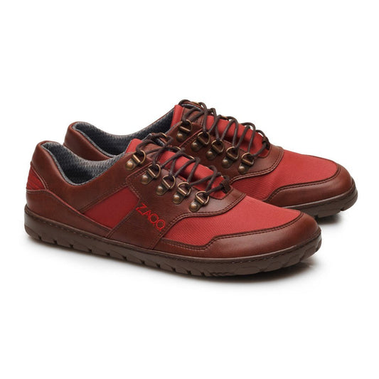 HIQE Low Vegan Camel Red Waterproof - ZAQQ Barfußschuhe