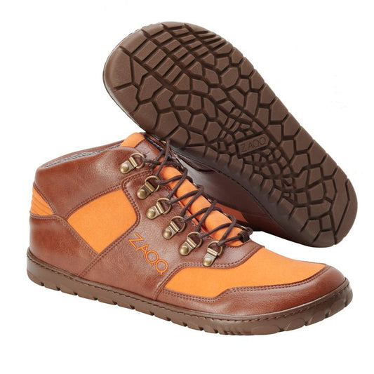 HIQE Mid Vegan Orange Waterproof - ZAQQ Barfußschuhe