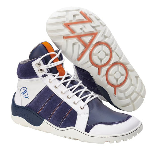 Q2 Blue White Waterproof - ZAQQ Barfußschuhe