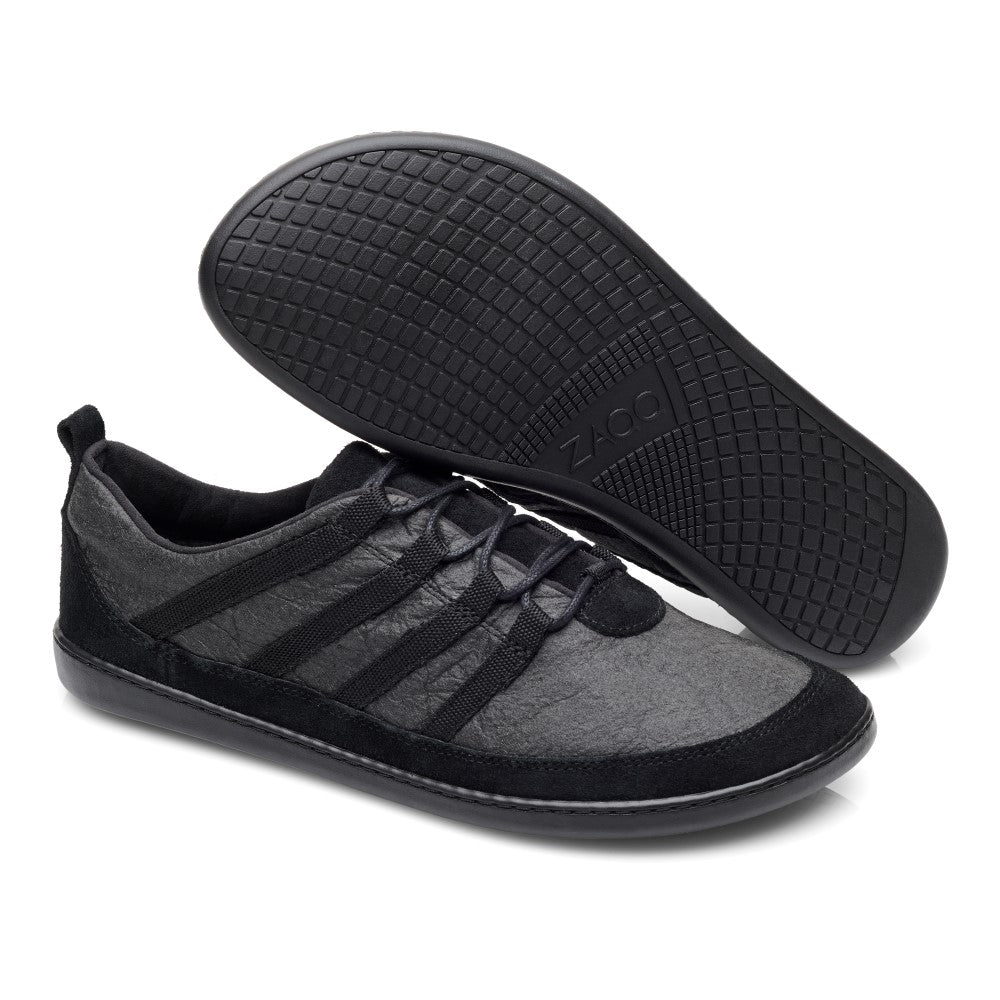 SPARQ Low Pinatex Black - ZAQQ Barfußschuhe